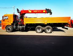 КамАЗ 65115. Камаз 65115 борт с КМУ Palfinger Inman IT 150, 12 000 кг., 6x4