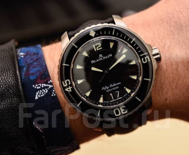 Часы Blancpain Fifty Fathoms Grande Date 5050, для мужчин, новый