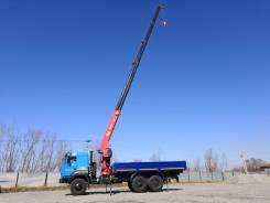 Урал 4320. Бортовой грузовой автомобиль УРАЛ с КМУ ИТ-180, 6 650 куб. см., 8 500 кг., 6x6. Под заказ