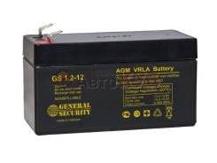 Аккумулятор General Security GS 1.2-12 во Владивостоке Аккумуляторные батареи для ИБП.