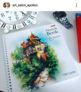 Скечбук, "Старинный замок", 21*21см во Владивостоке Скечбук, "Старинный замок", 21*21см