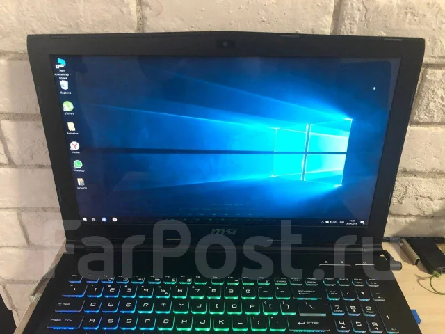 MSI GE62 7RD Apache. 15.6", 2,8����, ��� 16 ��, ���� 1 000���, WiFi: 1, Bluetooth: 1, ����������� �� 8��. ����