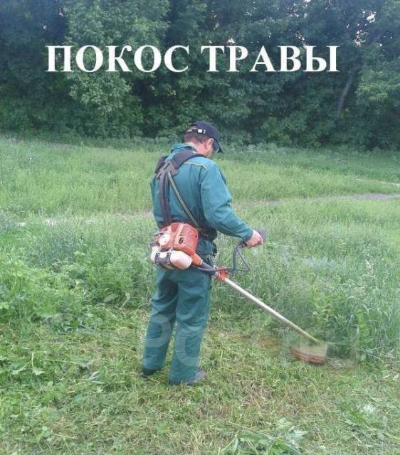 Покос травы фотографии