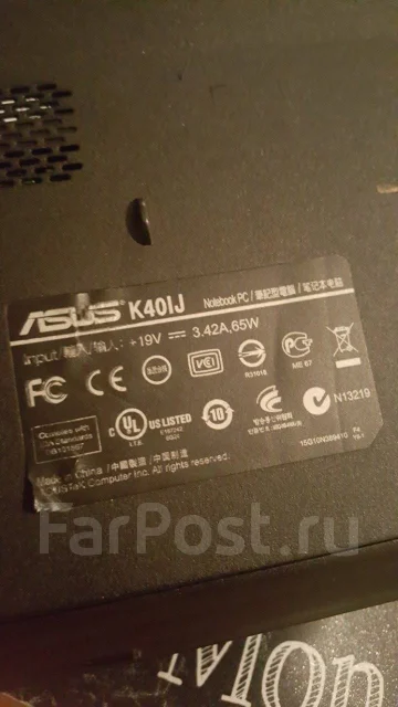Asus K40IJ. WiFi: 1, Bluetooth: 1 ����