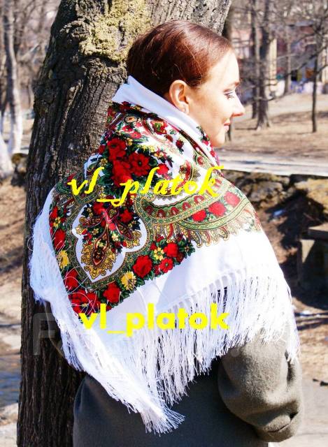 Русские шерстяные платки традиционные узоры цветы павловопосадские купить в подарок в москве