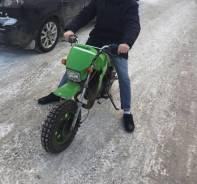 Kawasaki KSR80. 80 куб. см., неисправен, без птс, с пробегом