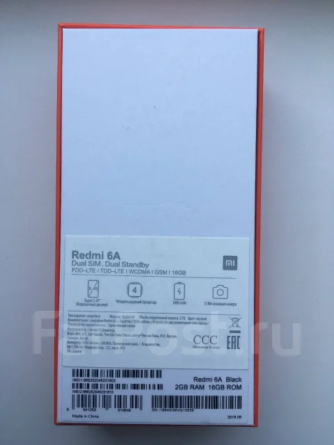 Xiaomi Redmi 6A. �/�, ������, 3G, 4G LTE, Dual-SIM ����