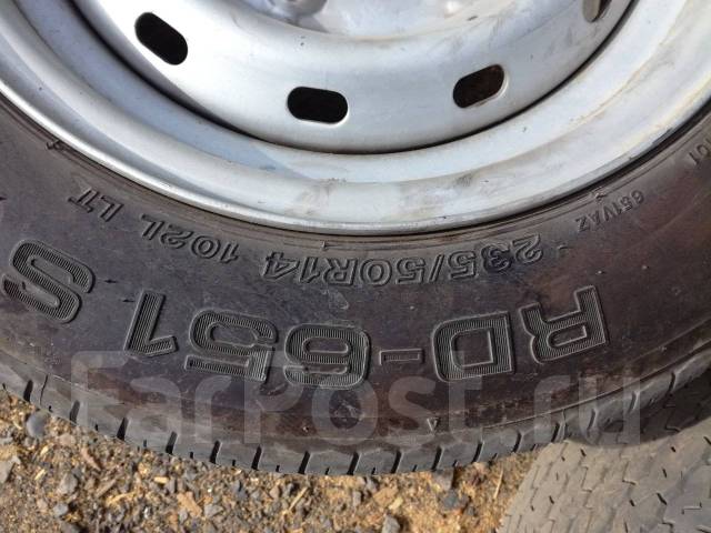 Грузовые колеса в сборе, 14", 1 шт, 235 мм, 50 %, радиальный, LT235 ...