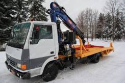 Tata. ТАТА 613 Эвакуатор с КМУ PM 12012 ломанная платформа2, 5 010 кг., 4x2