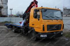 МАЗ 4371. Эвакуатор с КМУ Amco Veba 816 ломаная платформа, 7 000 куб. см., 3 000 кг., 4x2
