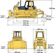 Komatsu D155A-5. Бульдозер , 36 350 кг.