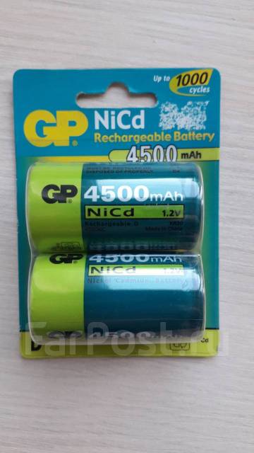 Аккумулятор NiCd 4500 mAh GP тип D KR20, новый, в наличии. Цена: 700 ...