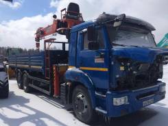 Kanglim KS1256G-II. КМУ Kanglim KS1256GII Камаз 65117 б/у (2017 г, 50227 км., 295 м. ч. ), 11 762 куб. см., 10 000 кг., 6x4