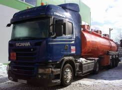 Scania G440LA. Scania G440, 2013 и бочка Сеспель 30 куб. алюминий 2015г., 12 700 куб. см., 4x2