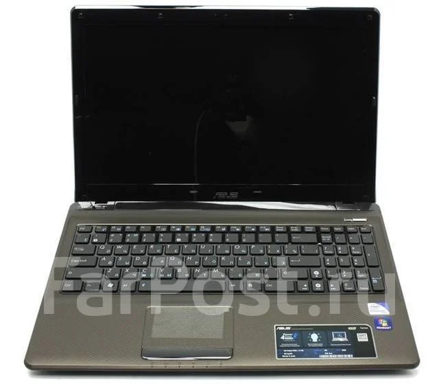 Asus K55A. 15.4", 2,3����, ��� 2048 ��, ���� 1 000���, WiFi: 1, Bluetooth: 1, ����������� �� 1��. ����