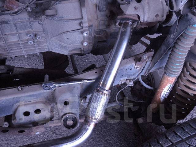 Глушитель передняя часть Toyota Land Cruiser 80 1HD Нержавейка D76mm ...
