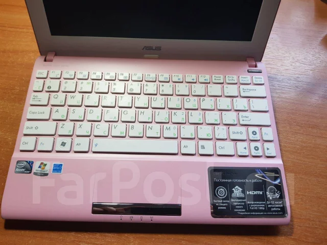 Asus Eee PC 1025C. 10.1", 1,9����, ��� 2048 ��, ���� 320���, WiFi: 1, Bluetooth: 1, ����������� �� 1��. ����