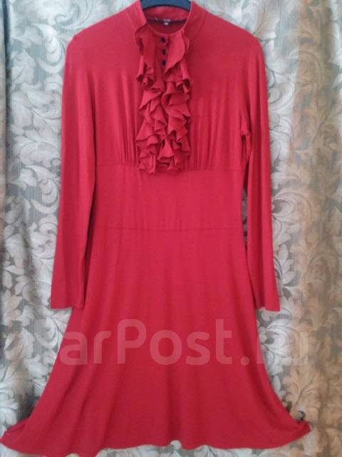Красное Трикотажное Платье