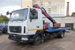МАЗ 4371. Эвакуатор с КМУ Fassi 100AT прям. платформа, 4 350 кг., 4x2
