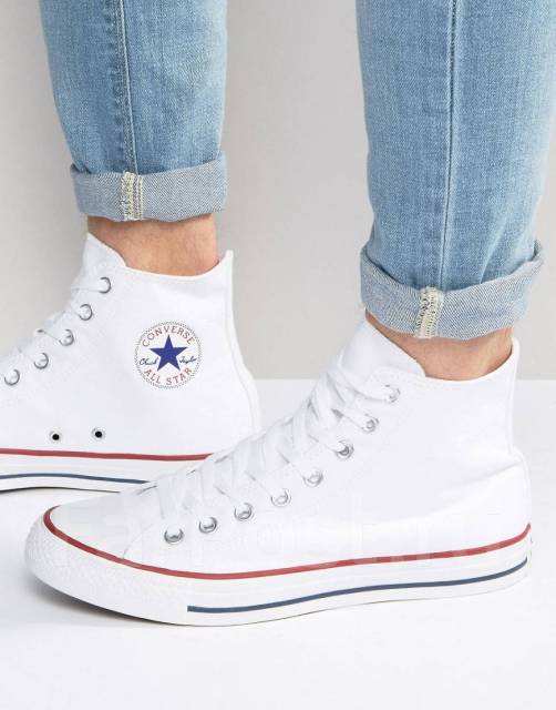 Белые кеды converse