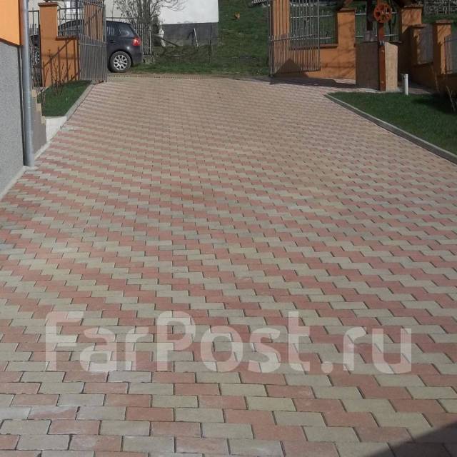 Картинки тротуарной плитки во дворе частного дома