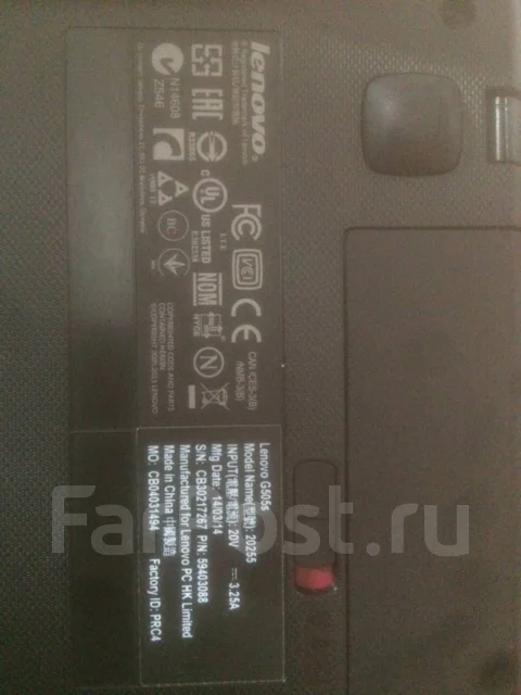 Lenovo G505S. 15.6", 2 500����, ��� 8 ��, ���� 1 000���, WiFi: 1, Bluetooth: 1, ����������� �� 4��. ����