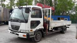 Nissan Diesel Condor. Продаётся манипулятор борт кран Nissan UD 2001г. в. бп по РФ в Томске, 7 000 куб. см., 5 000 кг., 4x2