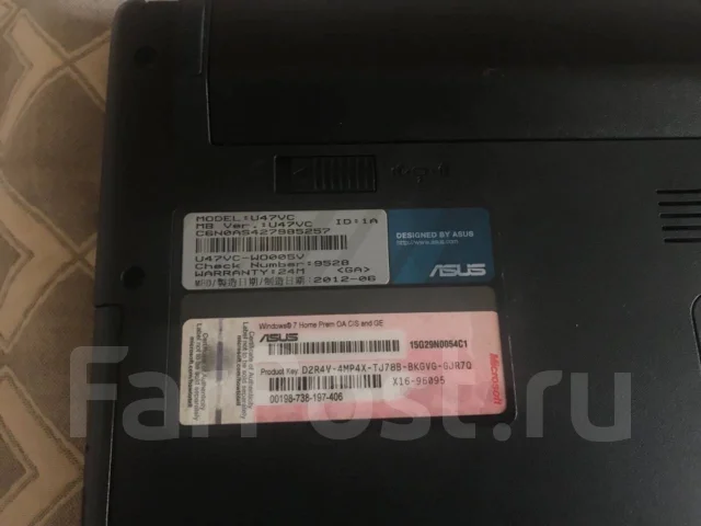 Asus U47VC. WiFi: 1, Bluetooth: 1 ����