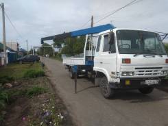 Nissan. Кран манипулятор Самопогрузчик Ниссан дизель, 6 000 куб. см., 5 000 кг., 4x2