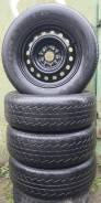 Комплект Maxtrek 215/70 R16 на штамповках Mitsubishi + гайки + колпаки. 6.5x16" 5x114.30 ET46 ЦО 67,1 мм.