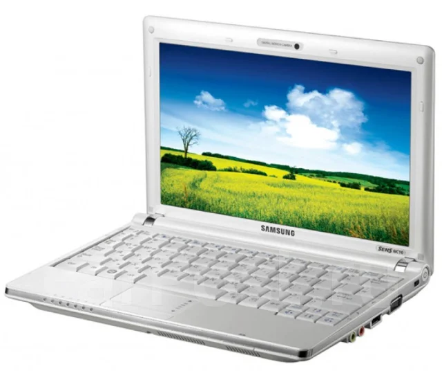 Samsung NC10. 10.1", 1,6����, ��� 512 ��, WiFi: 1, Bluetooth: 1, ����������� �� 3��. ����