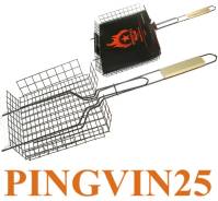 Решетка для барбекю 26*23,5*6 малая глубокая магазине Pingvin25 во Владивостоке Решетки для гриля.