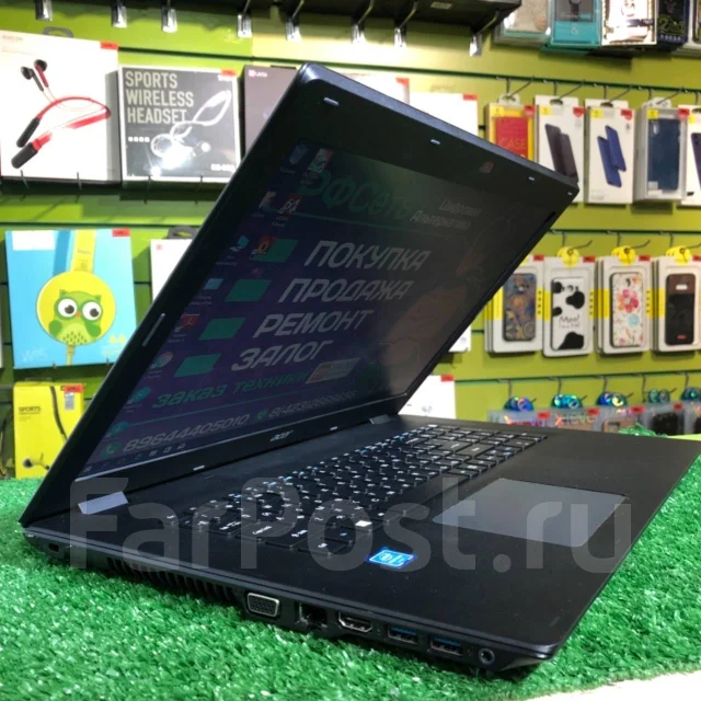 Acer Aspire E5. 15.6", 2,1����, ��� 4 ��, ���� 500���, WiFi: 1, Bluetooth: 1, ����������� �� 2��. ����