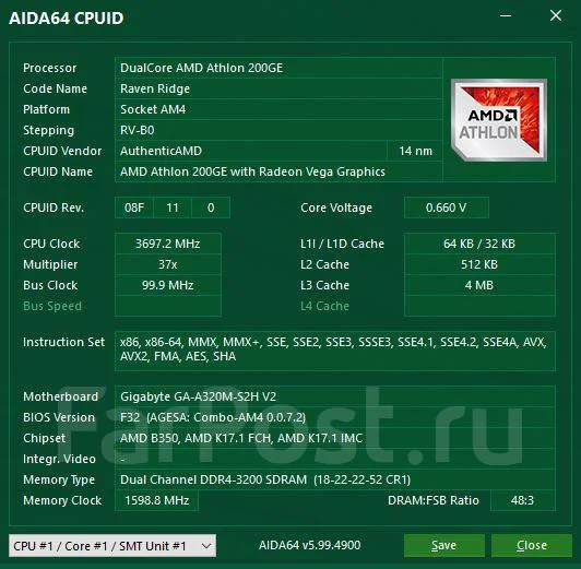 AMD Athlon 200GE ����