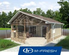 M-fresh Sigma (Проект уютной бани с террасой! Посмотрите! ) в Анадыре M-fresh Sigma (Проект уютной бани с террасой! Посмотрите! ). до 100 кв. м., 1 этаж, 1 комната, бетон