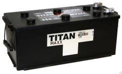 Аккумулятор Titan MAXX 195.3 Aч 1350A +скидки в Новосибирске Titan. 195 А.ч., Обратная (левое), производство Россия