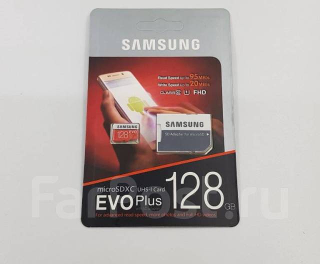 Карта памяти microsdxc samsung evo plus 128