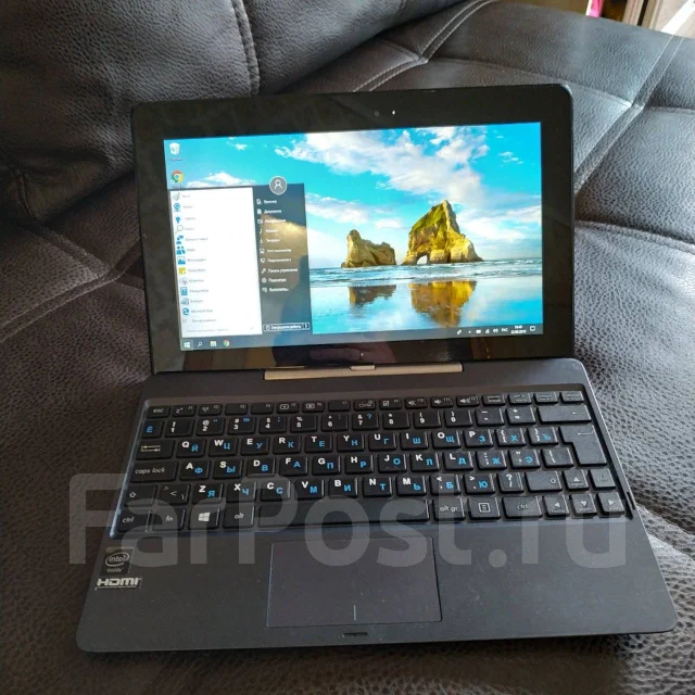 Asus Transformer Book T100TA. 10.1", 1,3����, ��� 2048 ��, WiFi: 1, Bluetooth: 1, ����������� �� 10��. ����
