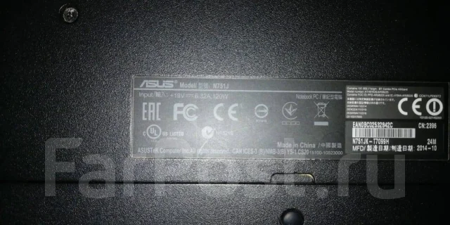 Asus N750JK. 17.3", 2,8����, ��� 8 ��, ���� 1 000���, WiFi: 1, Bluetooth: 1, ����������� �� 1 000��. ����
