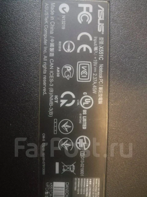Asus X551CA. 17", ��� 4 ��, WiFi: 1, Bluetooth: 1 ����