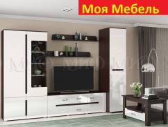 Стенка Ким белый глянец/венге, длина 3100 во Владивостоке Стенки. Под заказ