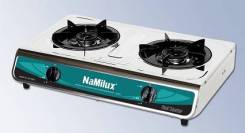 Двухконфорочная газовая плита NaMilux NA 606-ASM во Владивостоке Плиты и жарочные поверхности.
