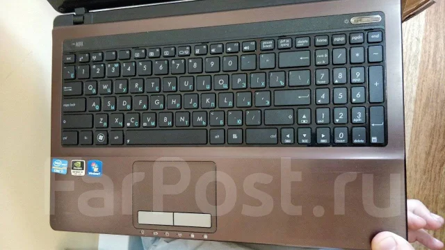 Asus K53S. 15.6", 2 200����, ��� 8 ��, ���� 120���, WiFi: 1, Bluetooth: 1, ����������� �� 4��. ����