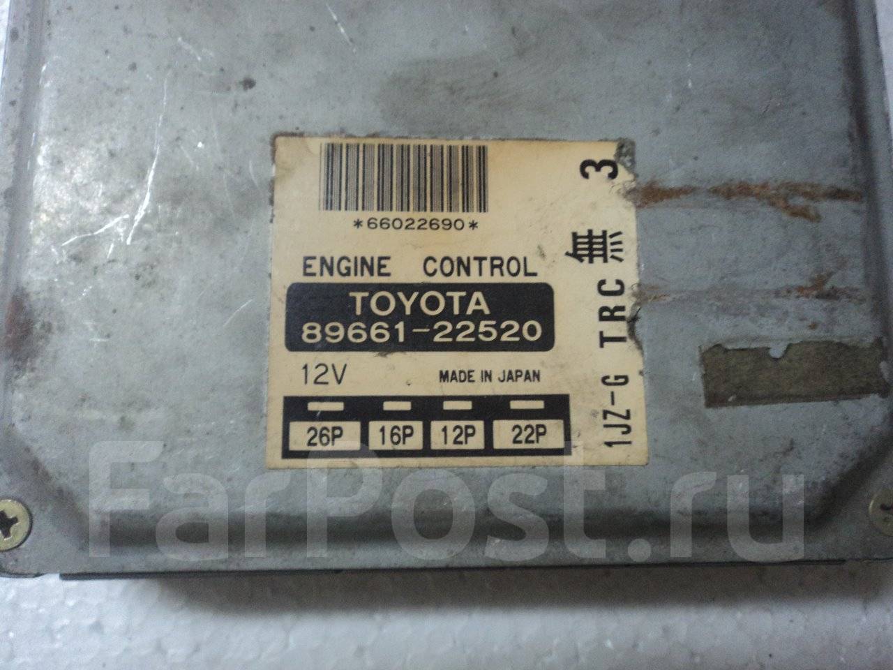 схема выводов 8966146020 блок управления двс toyota raum exz10 89661-46020