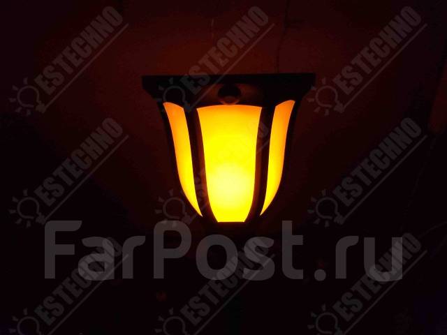 В Наличии! Садовый светильник на солнечной батарее факел, имитация огня ...