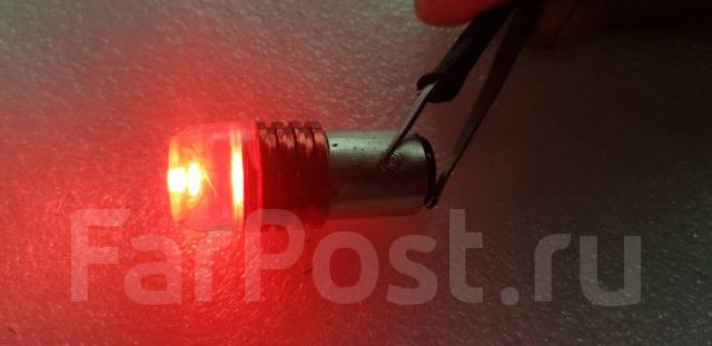 Лампочки (стробоскоп) в стоп сигнал красная диодная 12V 21/5W ( 2штуки ...