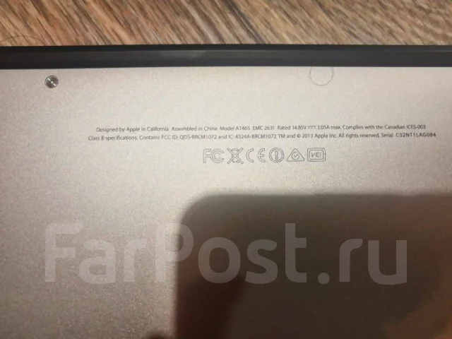 Apple MacBook Air 11 2014 Early. 11", 1,4����, ��� 4 ��, WiFi: 1, Bluetooth: 1 ����