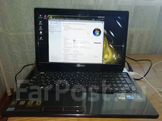 Lenovo G580. 15.6", 1,7����, ��� 4 ��, ���� 500���, WiFi: 1, Bluetooth: 1, ����������� �� 3��. ����