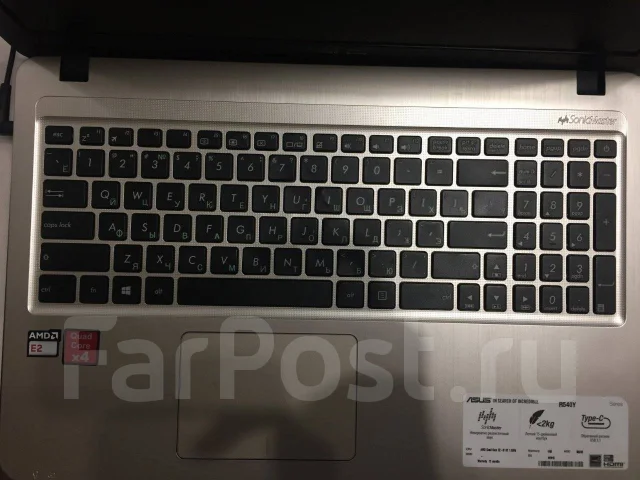 Asus R. 15.6", 1,5����, ��� 4 ��, ���� 320���, WiFi: 1, Bluetooth: 1, ����������� �� 3��. ����