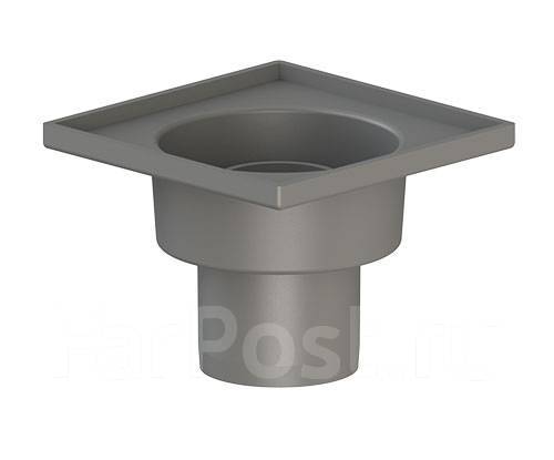 Трап вертикальный гидрозатвор D 50 нерж решетка 150 х150Татполимер ...